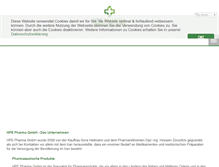 Tablet Screenshot of hpe-pharma.com